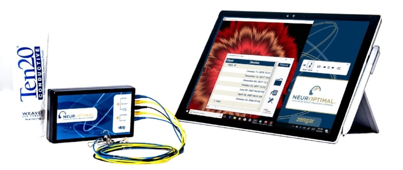 NeurOptimal® Brain Training System | Neurofeedback Rental Setup NeurOptimal® neurofeedback system setup for brain training and cognitive enhancement.